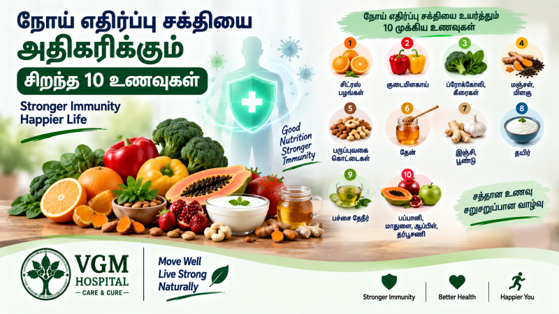 நோய் எதிர்ப்பு சக்தியை அதிகரிக்கும் சிறந்த 10 உணவுகள்